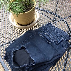 Celebrity pink size 3 black ripped jeans